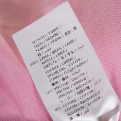 Pre Owned جاكيت بليزر ستيلا مكارتني وردي صدرية مزدوجة مقاس صغير (سمول)