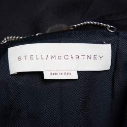 Pre Owned Stella McCartney Black Wool Sleeveless Long Blazer Jacket S