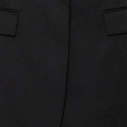 Pre Owned Stella McCartney Black Wool Sleeveless Long Blazer Jacket S