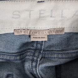 مملوكة مسبقًا بنطلون جينز ستيلا مكارتني دنيم مطبوع نجوم أزرق قصه بويفريند مقاس وسط (ميديوم)