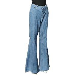 Pre Owned Stella McCartney Blue Denim Flared Leg Jeans L