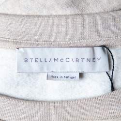 Pre Owned Stella McCartney Light Pink Unicorn Printed Cotton & Wool Sweatshirt L