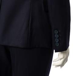 Stella McCartney Navy Blue Wool Blazer & Tapered Leg Pants S