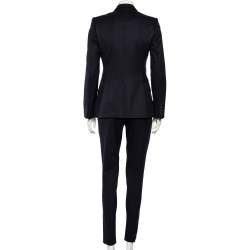 Stella McCartney Navy Blue Wool Blazer & Tapered Leg Pants S
