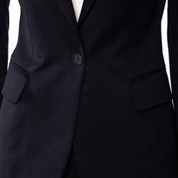 Stella McCartney Navy Blue Wool Blazer & Tapered Leg Pants S