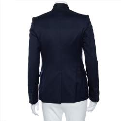 مملوكة مسبقًا Stella McCartney Navy Blue Wool Single Button Blazer S