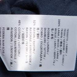 مملوكة مسبقًا Stella McCartney Navy Blue Wool Single Button Blazer S