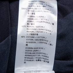 مملوكة مسبقًا Stella McCartney Navy Blue Wool Single Button Blazer S