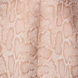 Pre Owned Stella McCartney Blush Pink Snakeskin Jacquard Patterned Kevin Coat M