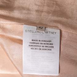 Pre Owned Stella McCartney Blush Pink Snakeskin Jacquard Patterned Kevin Coat M