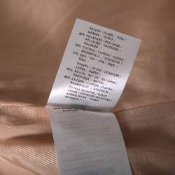 Pre Owned Stella McCartney Blush Pink Snakeskin Jacquard Patterned Kevin Coat M