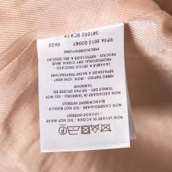 Pre Owned Stella McCartney Blush Pink Snakeskin Jacquard Patterned Kevin Coat M