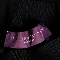 مملوكة مسبقًا Stella McCartney Black Cashmere & Silk Knit Tapered High Rise Pants S