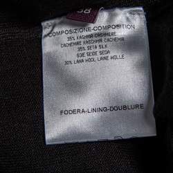 مملوكة مسبقًا Stella McCartney Black Cashmere & Silk Knit Tapered High Rise Pants S