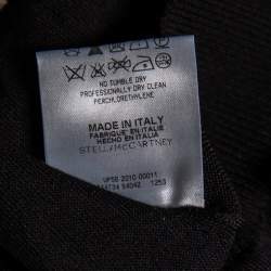 مملوكة مسبقًا Stella McCartney Black Cashmere & Silk Knit Tapered High Rise Pants S