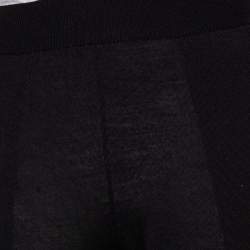 مملوكة مسبقًا Stella McCartney Black Cashmere & Silk Knit Tapered High Rise Pants S