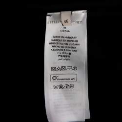 Pre Owned Stella McCartney Black Crepe Zip Detail Long Sleeve Arlesa Blouse L