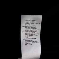 Pre Owned Stella McCartney Black Crepe Zip Detail Long Sleeve Arlesa Blouse L