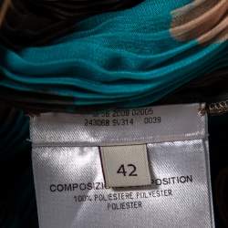 مملوكة مسبقًا Stella McCartney Blue & Brown Printed Ruffled Short Dress M