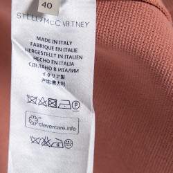 Pre Owned Stella McCartney Pale Pink Wool Knit Pencil Skirt S