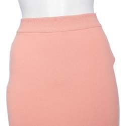 Pre Owned Stella McCartney Pale Pink Wool Knit Pencil Skirt S