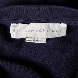 Pre Owned Stella McCartney Navy Blue Knit Embroidered Detailed Top M