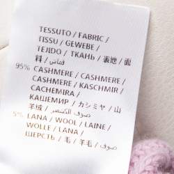 Pre Owned Stella McCartney Lilac Cashmere Knit Tie Detail Asymmetrical Sweater S