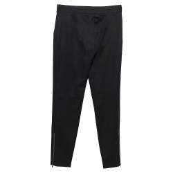 Pre Owned Stella McCartney Black Wool Zip Hem Detail Pants XS