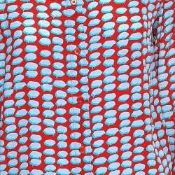 Pre Owned قميص ستيلا مكارتني حرير مطبوع متعدد الألوان أزرار أمامية مقاس وسط (ميديوم)