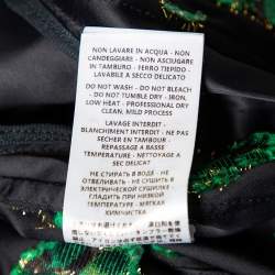 Pre Owned Stella McCartney Black Fil Coupe Rib Knit Trimmed Jacket & Pant Set XXS