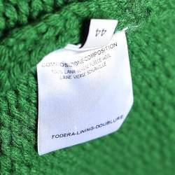 Pre Owned Stella McCartney Green Wool Knit Oversized Coat M