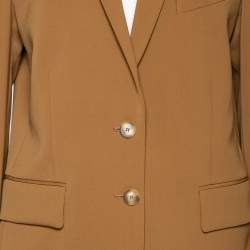 Pre Owned Stella McCartney Light Brown Wool Singe Breasted Blazer L