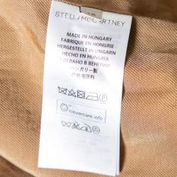 Pre Owned Stella McCartney Light Brown Wool Singe Breasted Blazer L