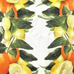 Pre Owned Stella McCartney Multicolored Citrus Printed Silk Blouse L