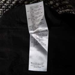 Pre Owned Stella McCartney Monochrome Patchwork Wool Knit Midi Dress M