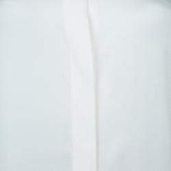 Pre Owned Stella McCartney Monochrome Gathered Sleeve Silk Blouse M