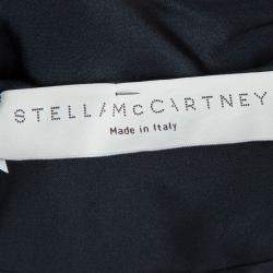 Pre Owned Stella McCartney Monochrome Gathered Sleeve Silk Blouse M