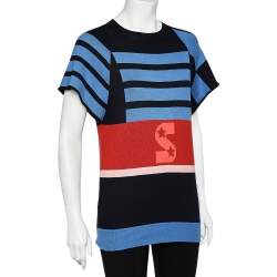 Stella McCartney Multicolor Wool & Cotton Oversized Sweater M