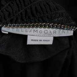 مملوكة مسبقًا جاكيت ستيلا مكارتني بومبير قطيقة أسود مكشكش مقاس صغير