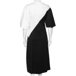 Stella McCartney Monochrome Cotton Printed Sweatshirt Dress M 