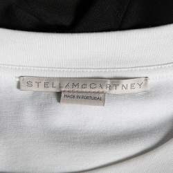 Stella McCartney Monochrome Cotton Printed Sweatshirt Dress M 