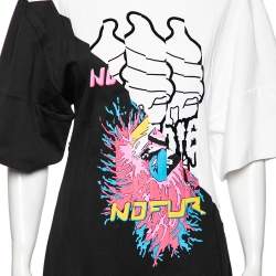 Stella McCartney Monochrome Cotton Printed Sweatshirt Dress M 