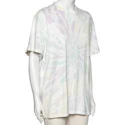 Stella McCartney Multicolored Tie-Dye Printed Cotton Short Sleeve T-Shirt S