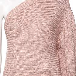 Stella McCartney Pink Knit One Shoulder Jumper S