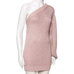 Stella McCartney Pink Knit One Shoulder Jumper S