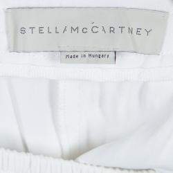 Pre Owned Stella McCartney White Zip Detail Pants S