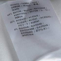 Pre Owned Stella McCartney White Zip Detail Pants S