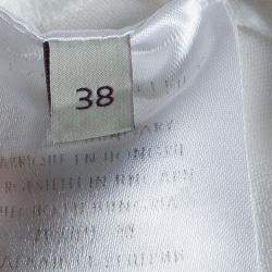 Pre Owned Stella McCartney White Zip Detail Pants S