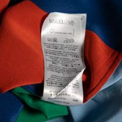 Stella McCartney Multicolored Striped Silk Button Front Shirt M