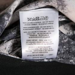 Pre Owned Stella McCartney Pink/Black Crepe Tree Printed Top M